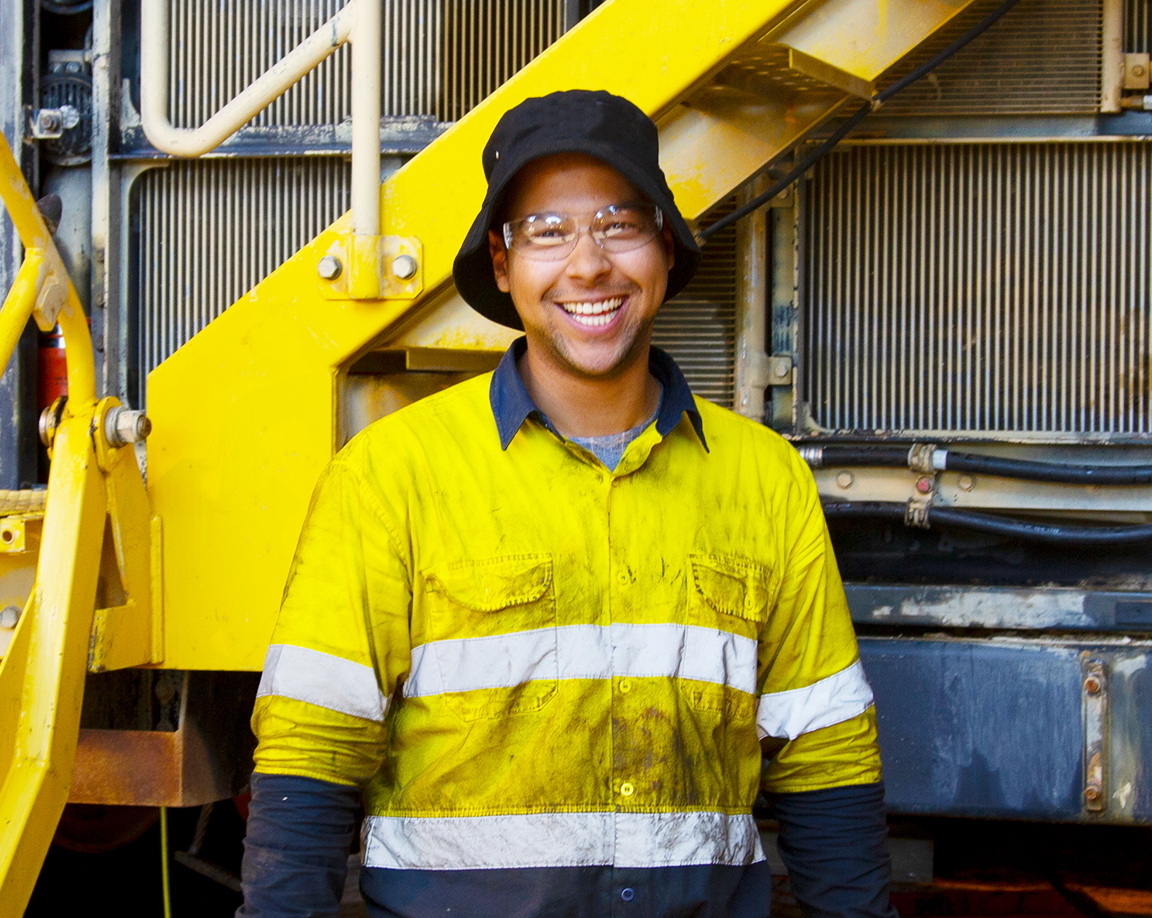 <em>Rudy</em> - Upskilled and now working for Blue Tongue as a Heavy Mobile Plant Technician at NRW Mining & Civil 1